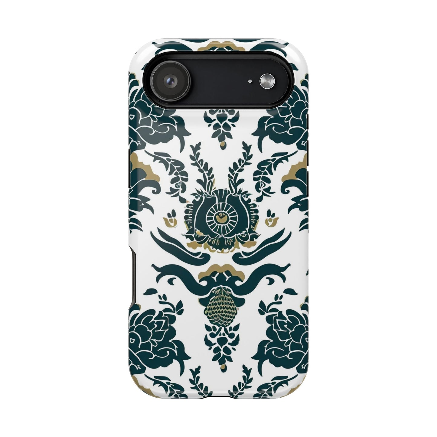 Floral Damask Magnetic Impact - Resistant Phone Case - DIGITAL X