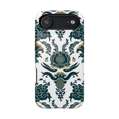 Floral Damask Magnetic Impact - Resistant Phone Case - DIGITAL X
