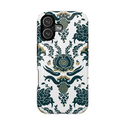 Floral Damask Magnetic Impact - Resistant Phone Case - DIGITAL X