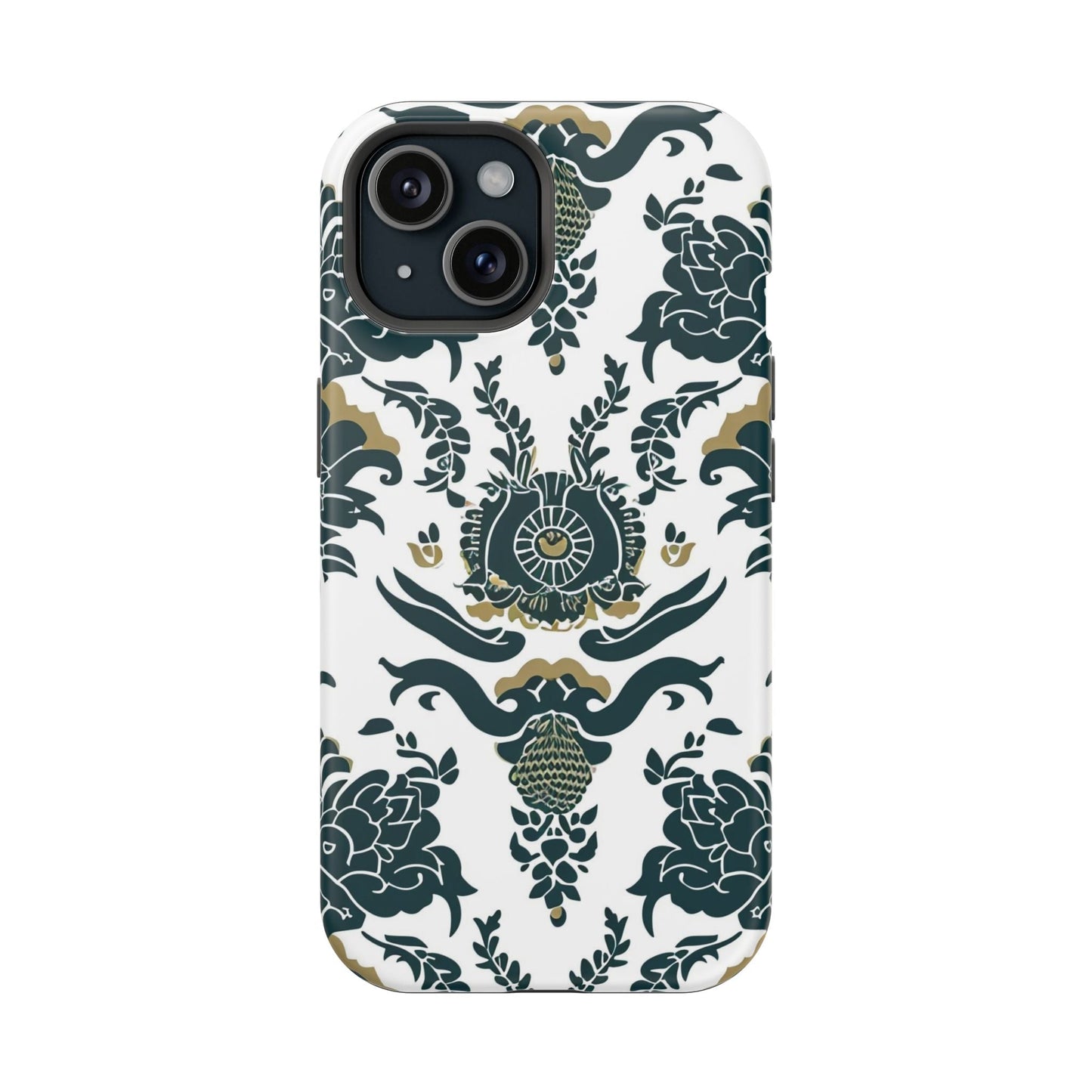 Floral Damask Magnetic Impact - Resistant Phone Case - DIGITAL X