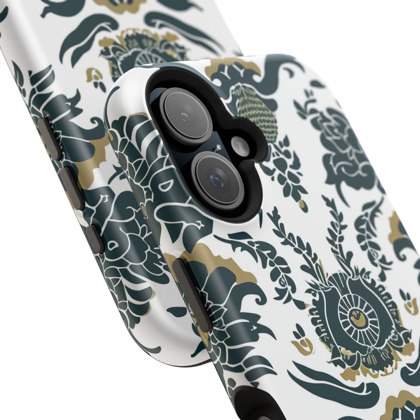 Floral Damask Magnetic Impact - Resistant Phone Case - DIGITAL X