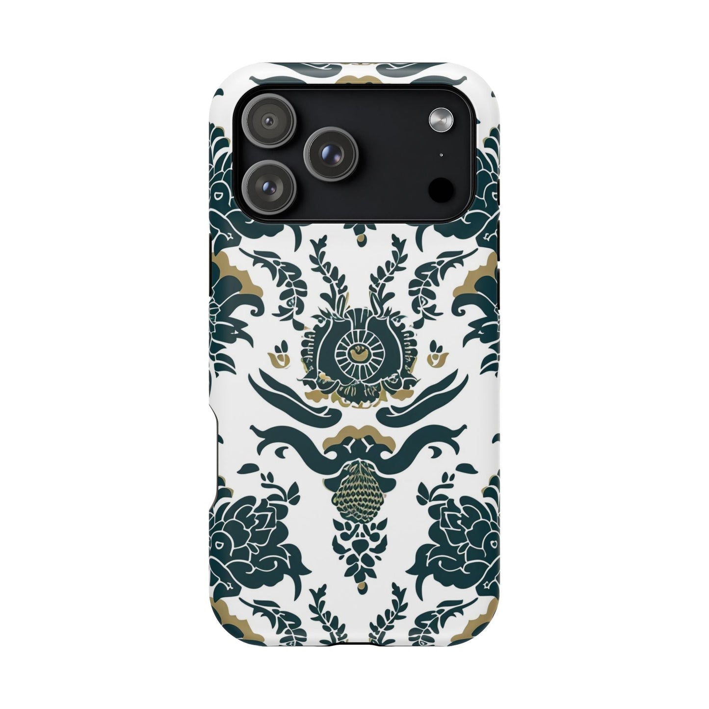 Floral Damask Magnetic Impact - Resistant Phone Case - DIGITAL X