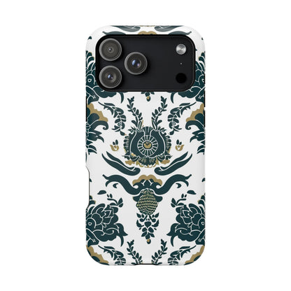 Floral Damask Magnetic Impact - Resistant Phone Case - DIGITAL X