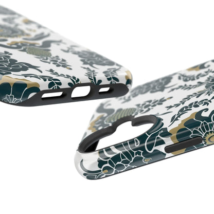 Floral Damask Magnetic Impact - Resistant Phone Case - DIGITAL X