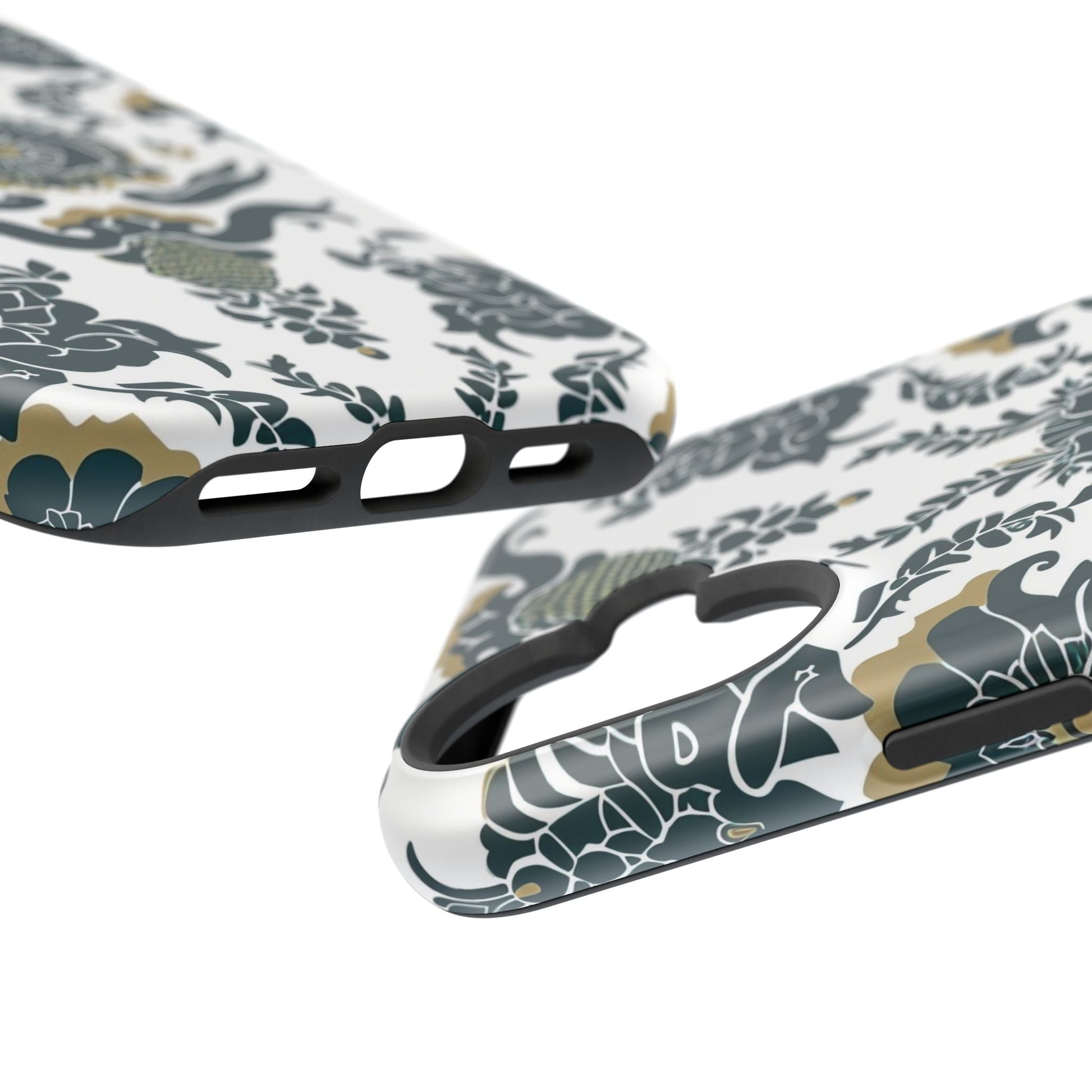 Floral Damask Magnetic Impact - Resistant Phone Case - DIGITAL X
