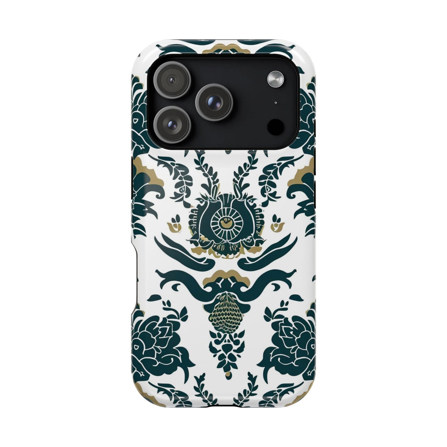 Floral Damask Magnetic Impact - Resistant Phone Case - DIGITAL X