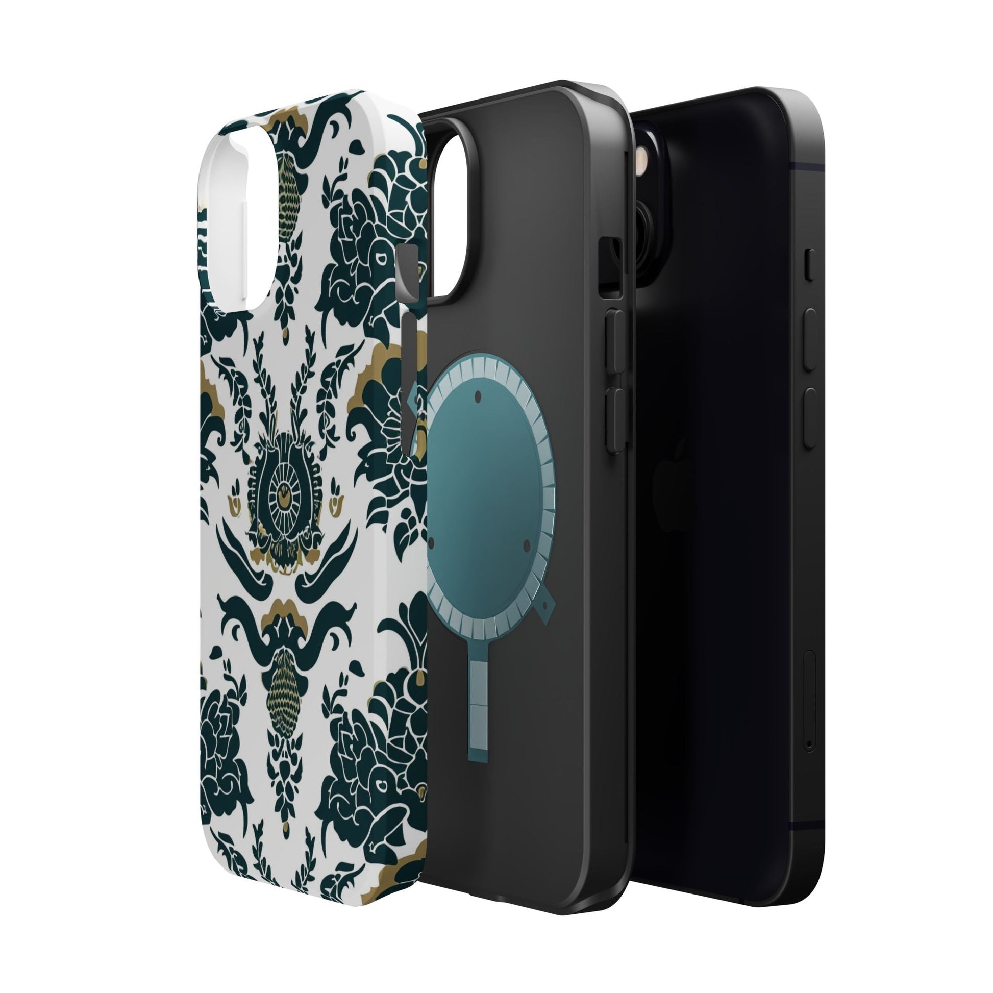 Floral Damask Magnetic Impact - Resistant Phone Case - DIGITAL X