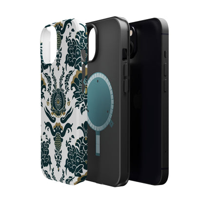 Floral Damask Magnetic Impact - Resistant Phone Case - DIGITAL X