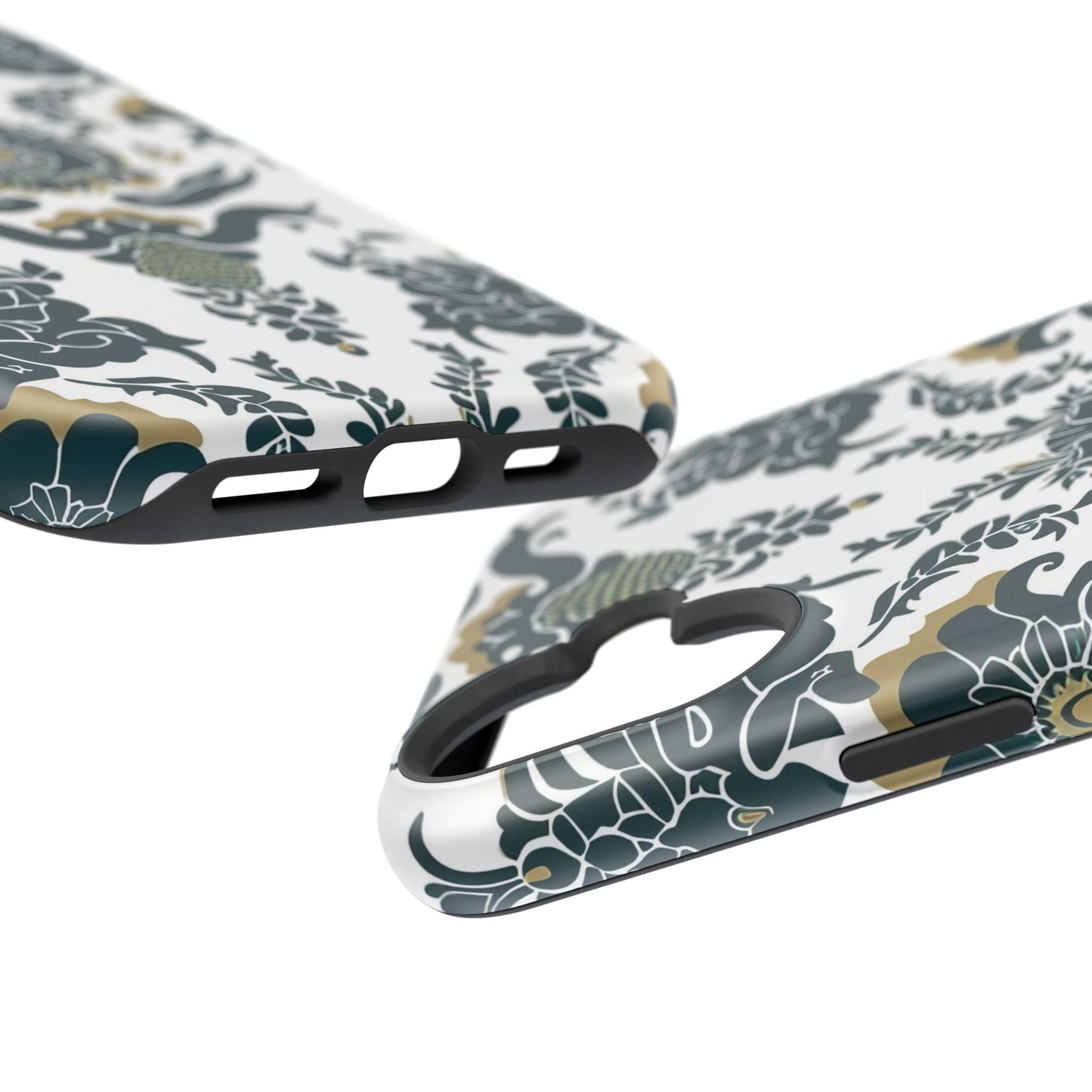 Floral Damask Magnetic Impact - Resistant Phone Case - DIGITAL X