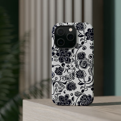 Floral Doodle Magnetic Impact - Resistant Phone Case - DIGITAL X