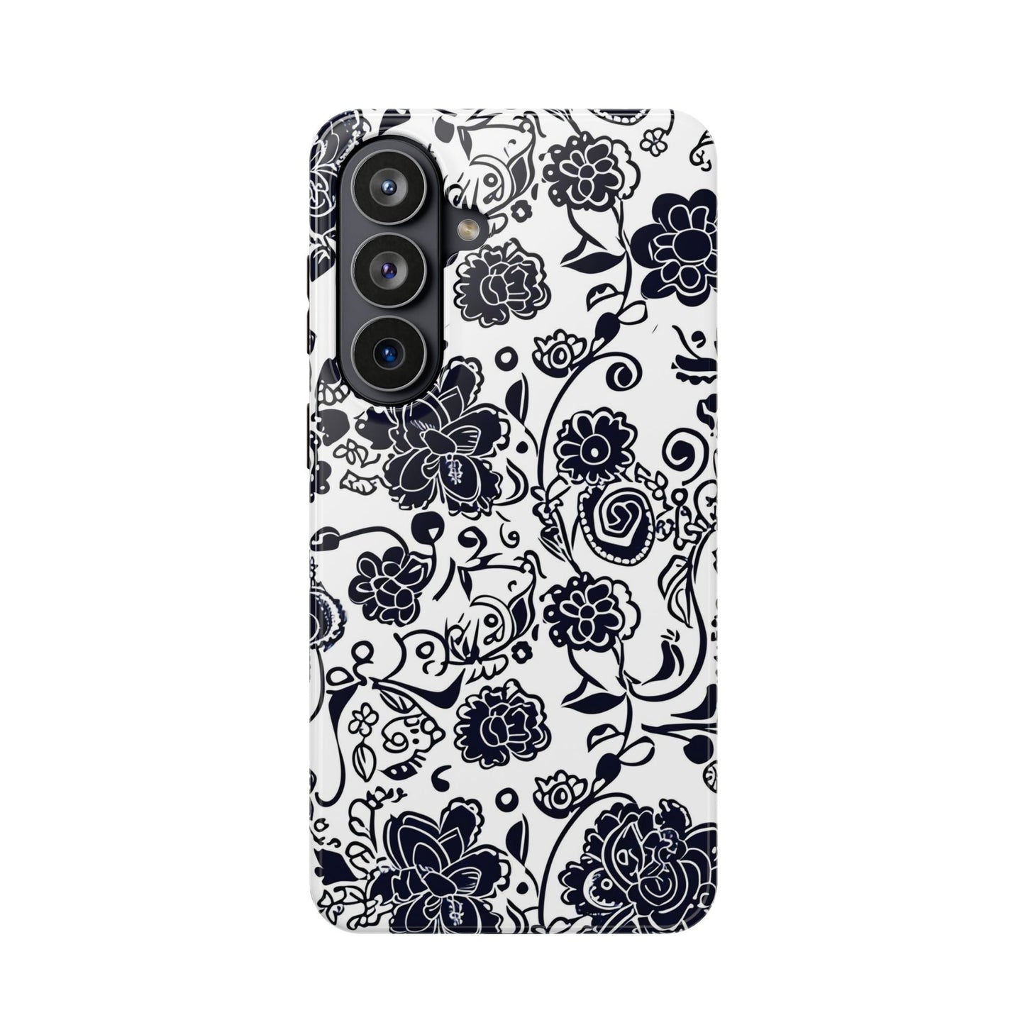 Floral Doodle Magnetic Impact - Resistant Phone Case - DIGITAL X