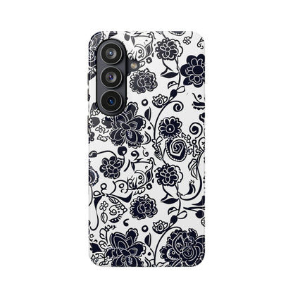 Floral Doodle Magnetic Impact - Resistant Phone Case - DIGITAL X