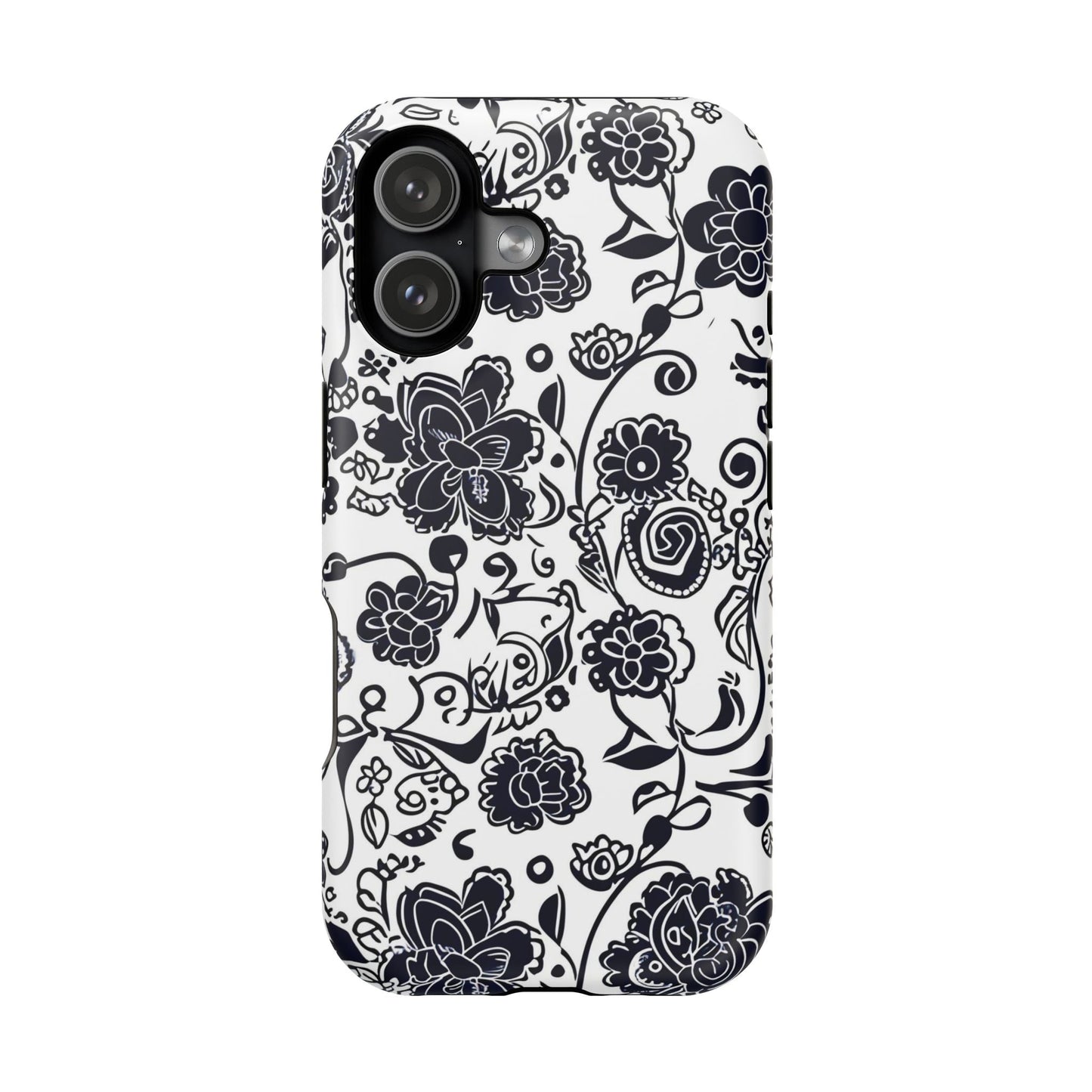 Floral Doodle Magnetic Impact - Resistant Phone Case - DIGITAL X