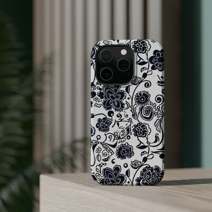 Floral Doodle Magnetic Impact - Resistant Phone Case - DIGITAL X