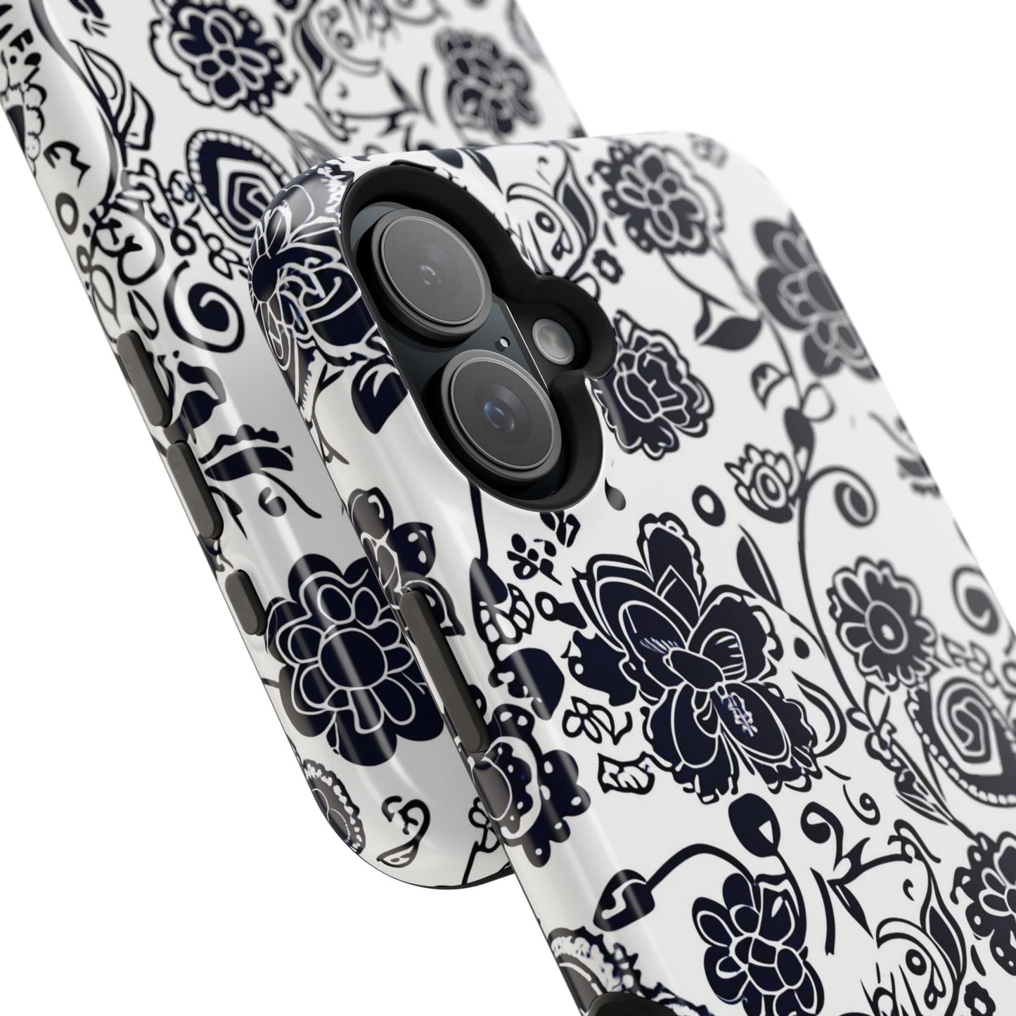 Floral Doodle Magnetic Impact - Resistant Phone Case - DIGITAL X