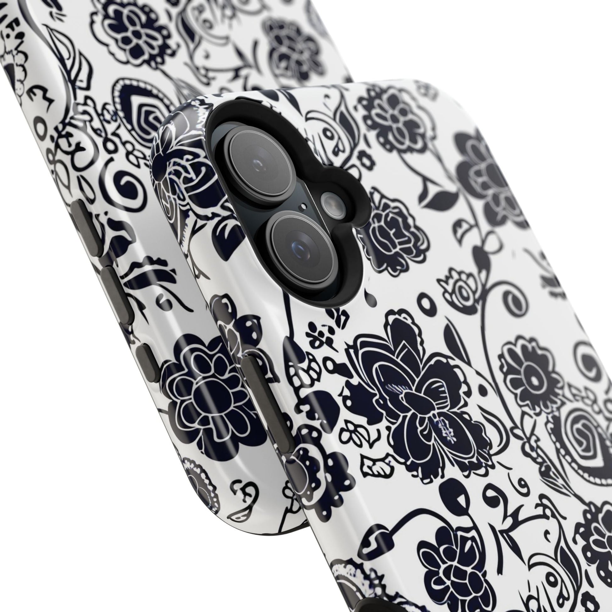 Floral Doodle Magnetic Impact - Resistant Phone Case - DIGITAL X