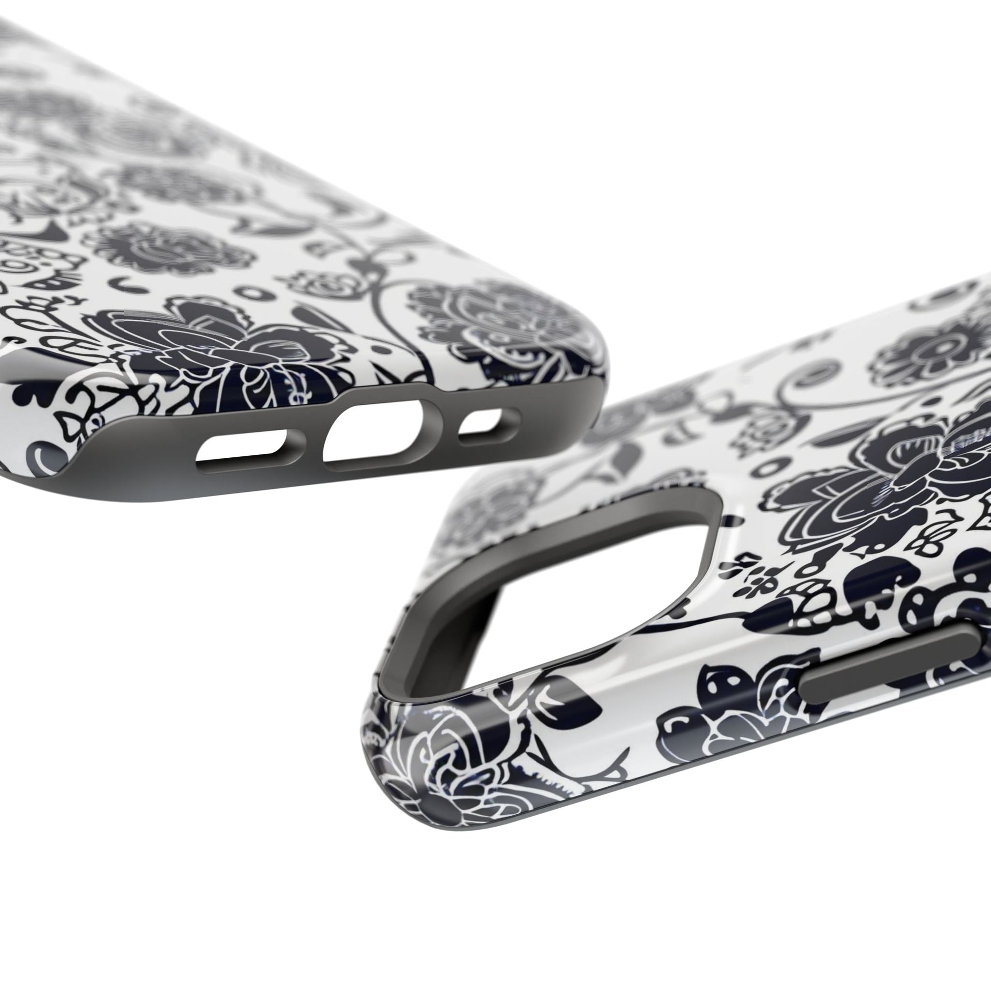 Floral Doodle Magnetic Impact - Resistant Phone Case - DIGITAL X