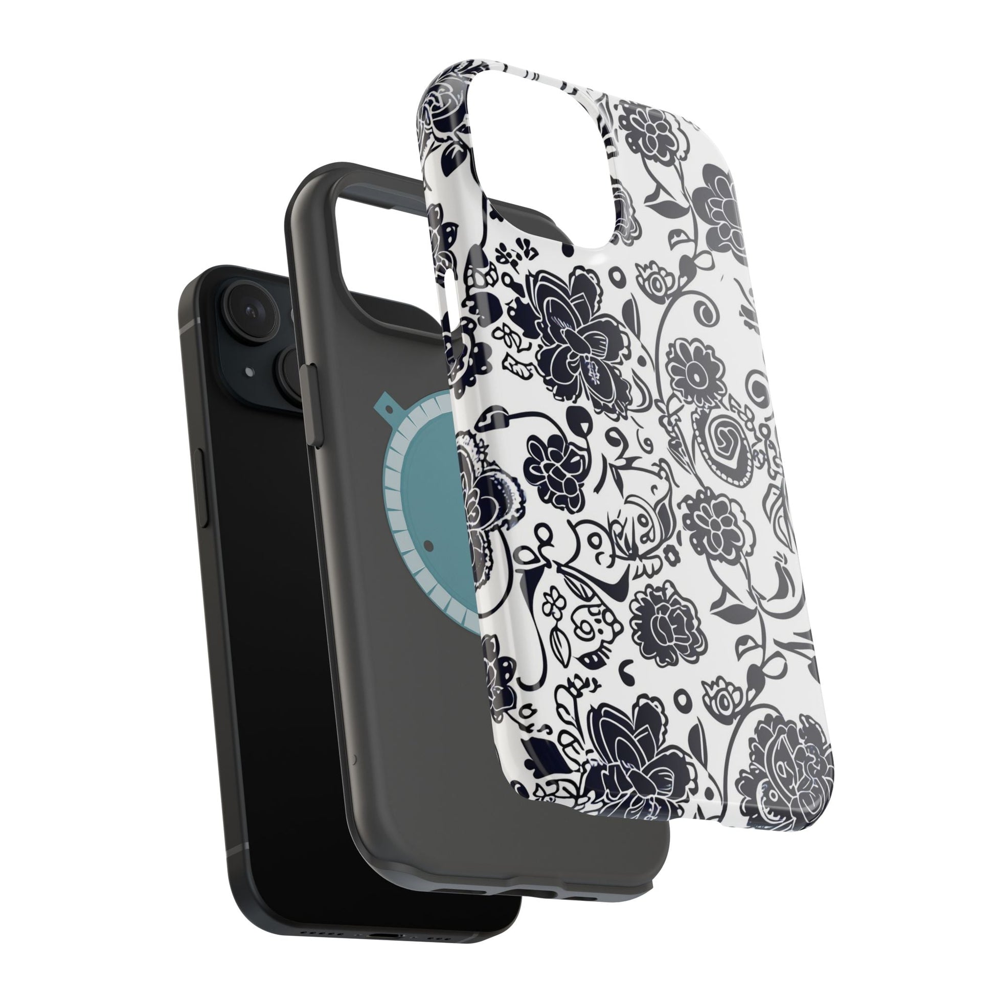 Floral Doodle Magnetic Impact - Resistant Phone Case - DIGITAL X