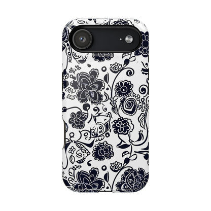 Floral Doodle Magnetic Impact - Resistant Phone Case - DIGITAL X