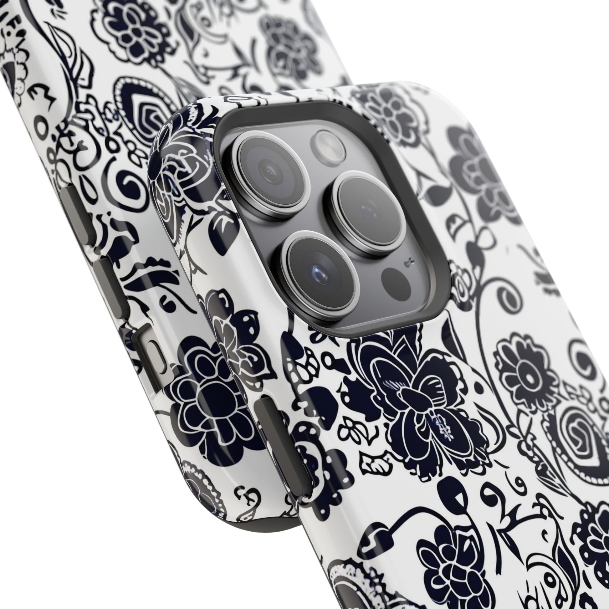 Floral Doodle Magnetic Impact - Resistant Phone Case - DIGITAL X