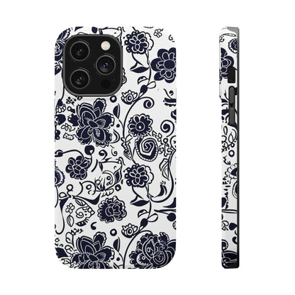 Floral Doodle Magnetic Impact - Resistant Phone Case - DIGITAL X