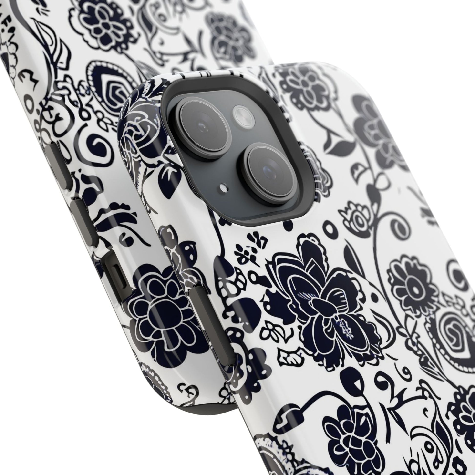 Floral Doodle Magnetic Impact - Resistant Phone Case - DIGITAL X