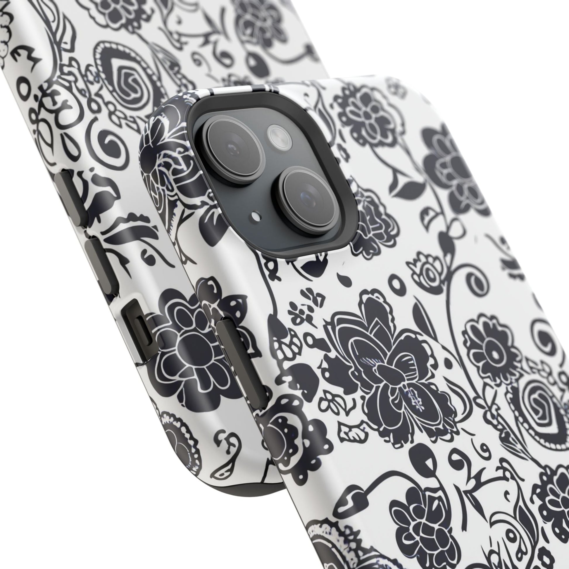 Floral Doodle Magnetic Impact - Resistant Phone Case - DIGITAL X