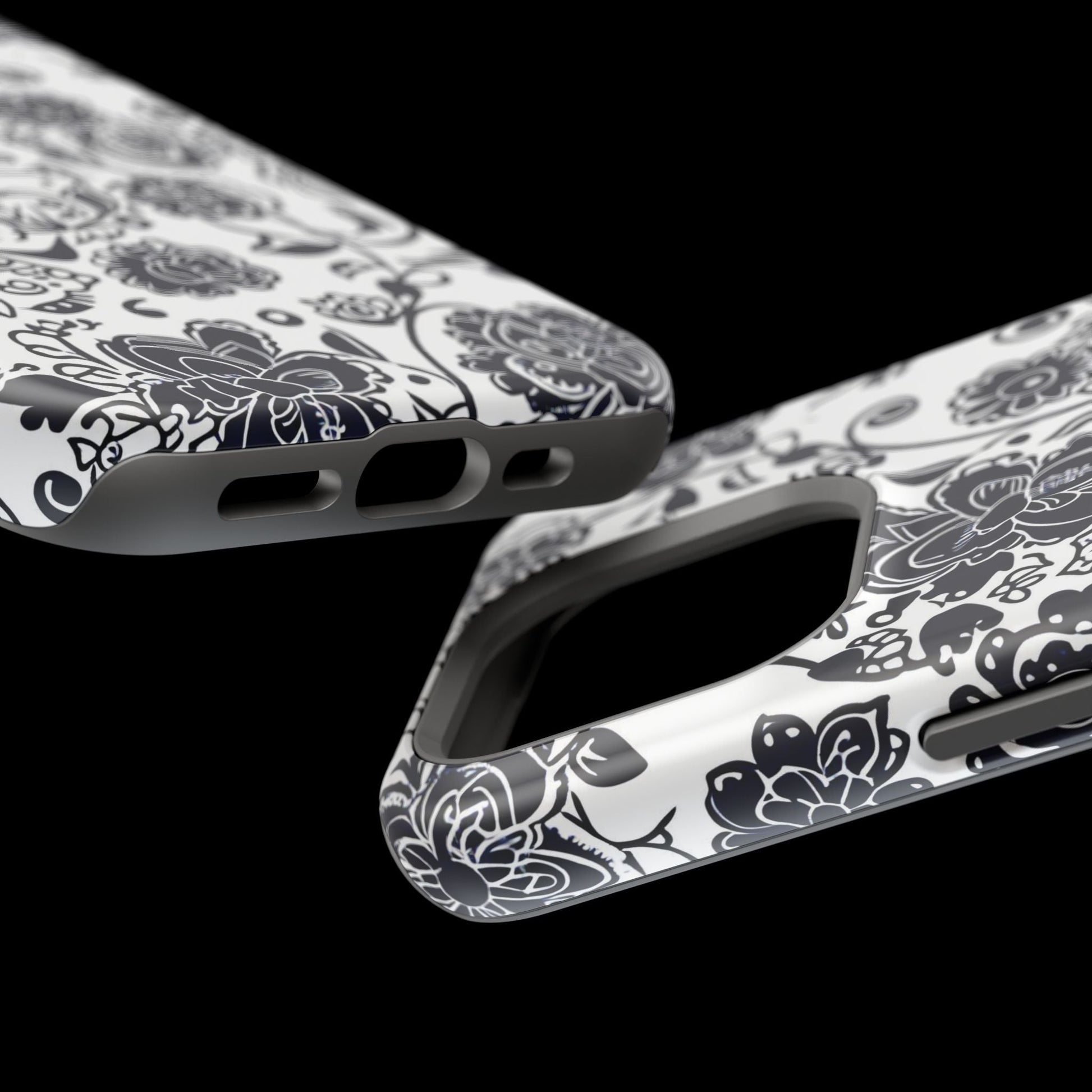 Floral Doodle Magnetic Impact - Resistant Phone Case - DIGITAL X