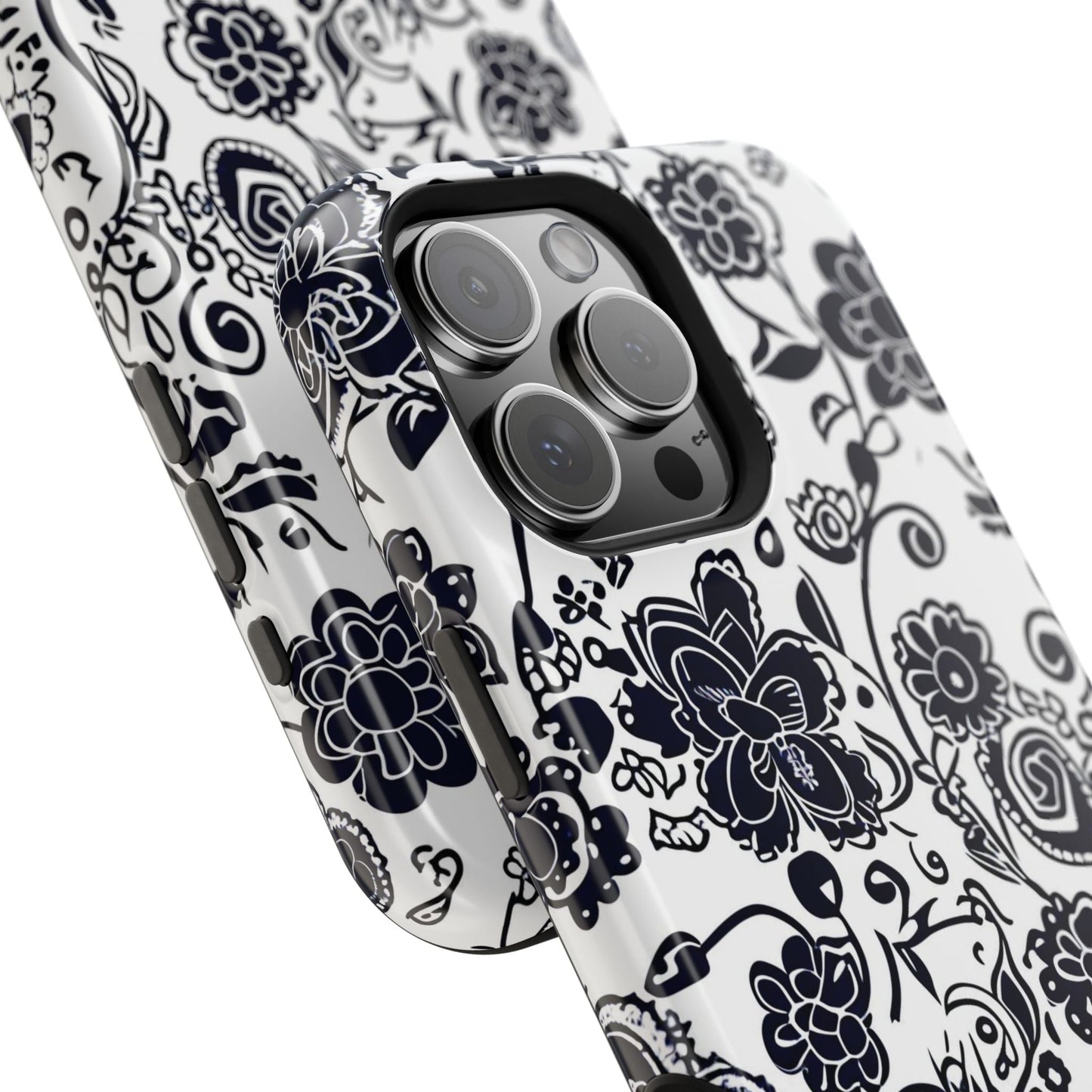 Floral Doodle Magnetic Impact - Resistant Phone Case - DIGITAL X