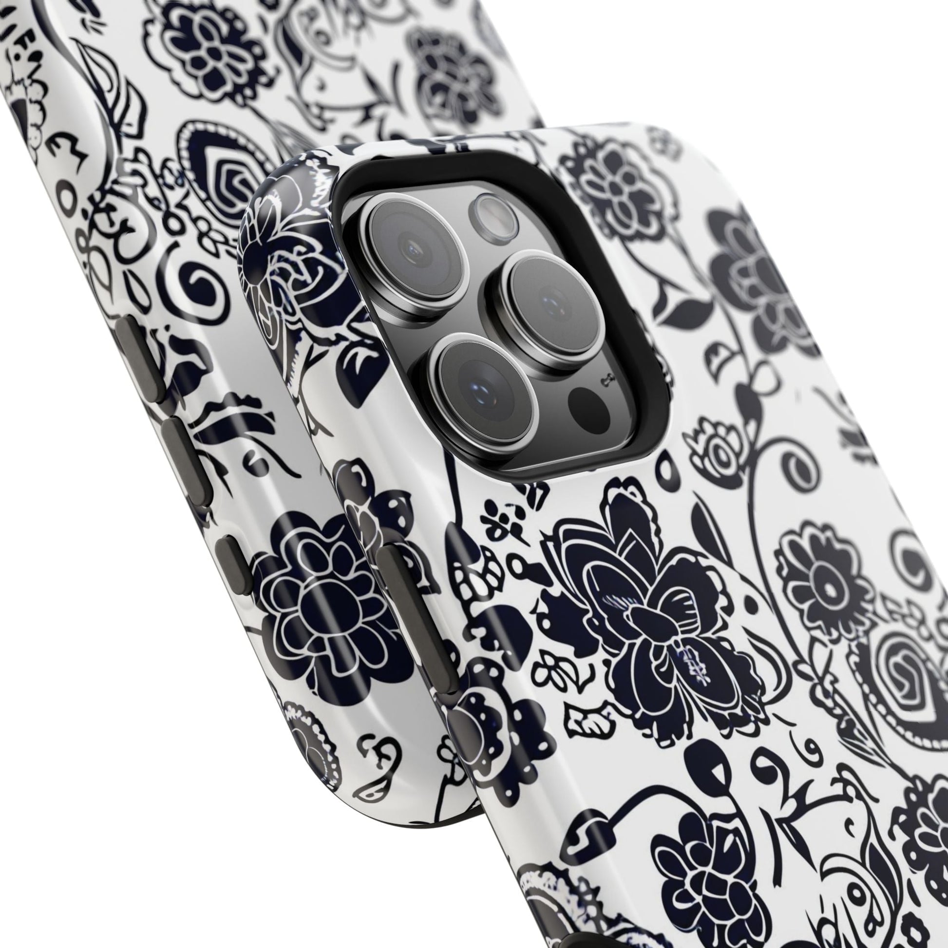 Floral Doodle Magnetic Impact - Resistant Phone Case - DIGITAL X