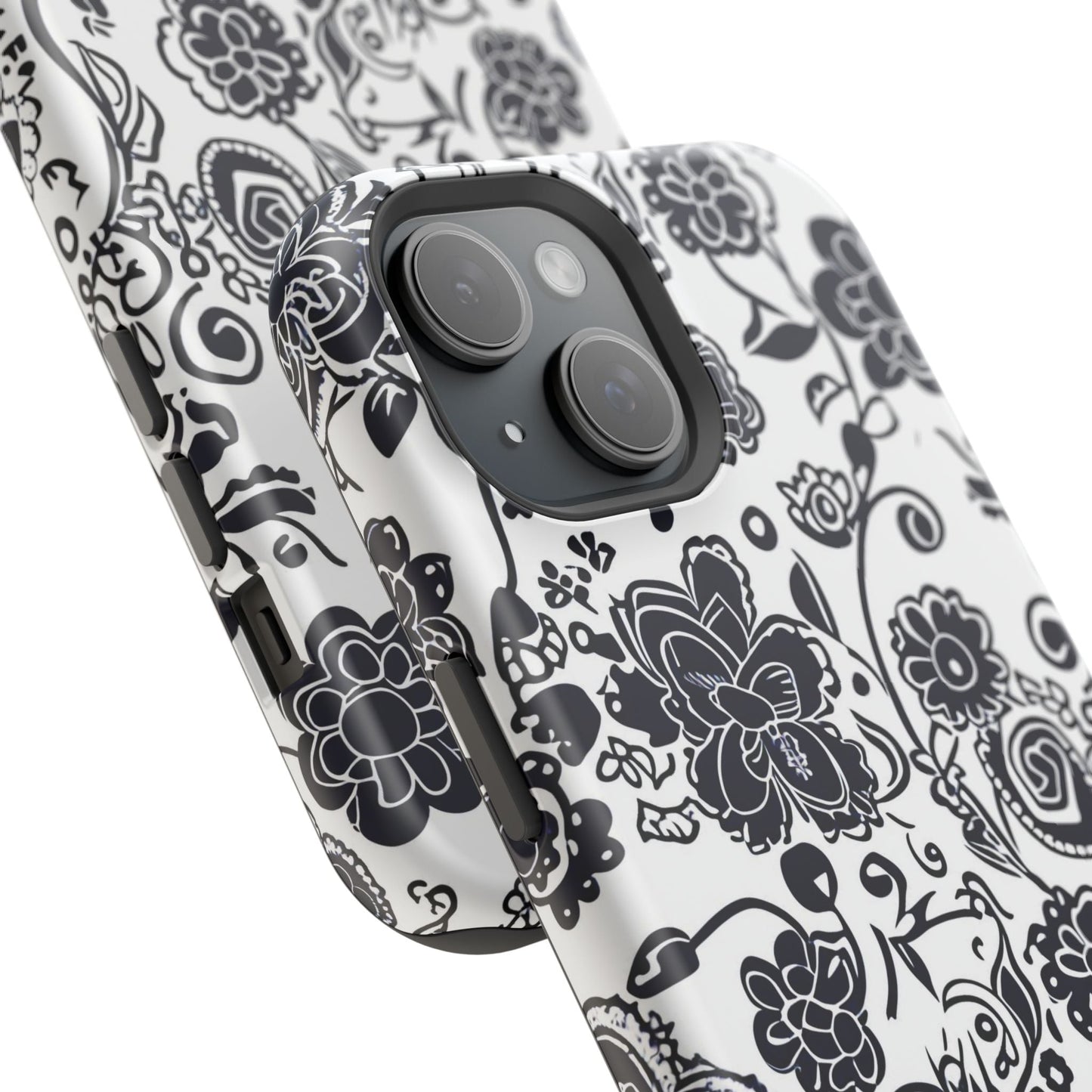 Floral Doodle Magnetic Impact - Resistant Phone Case - DIGITAL X