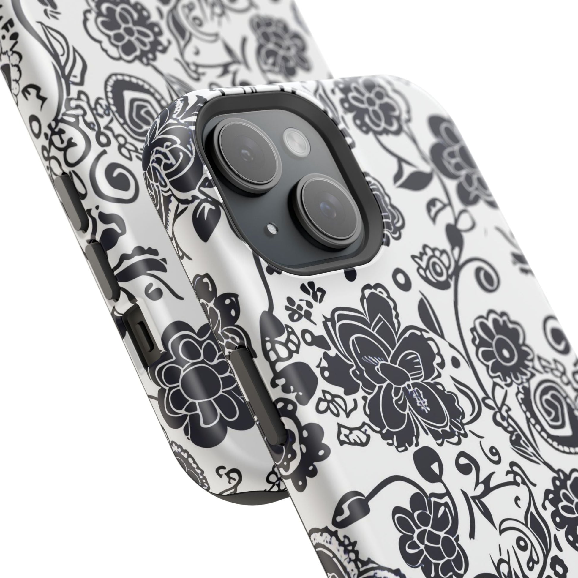 Floral Doodle Magnetic Impact - Resistant Phone Case - DIGITAL X