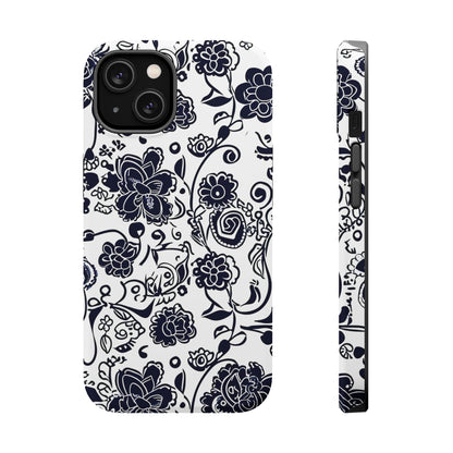 Floral Doodle Magnetic Impact - Resistant Phone Case - DIGITAL X