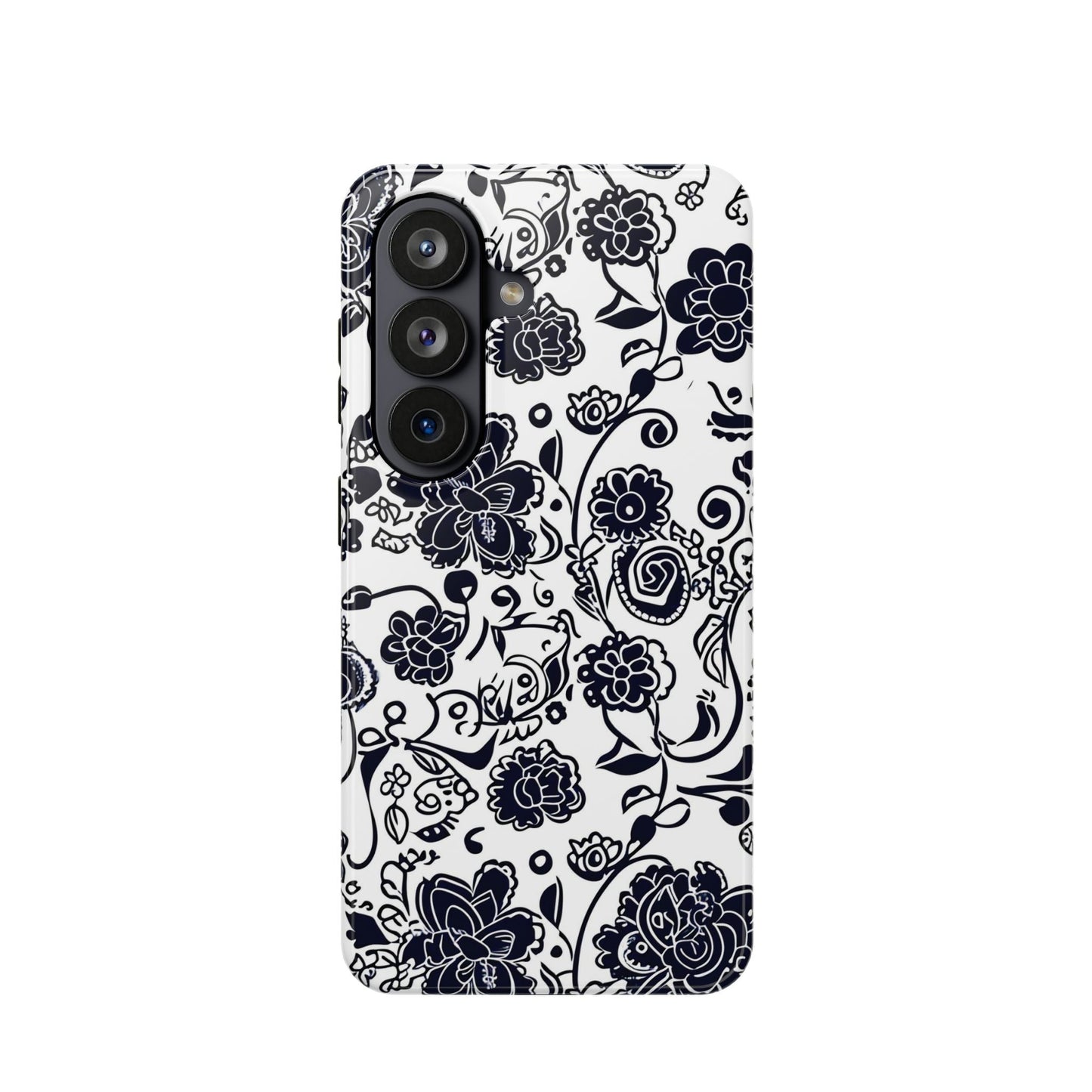 Floral Doodle Magnetic Impact - Resistant Phone Case - DIGITAL X