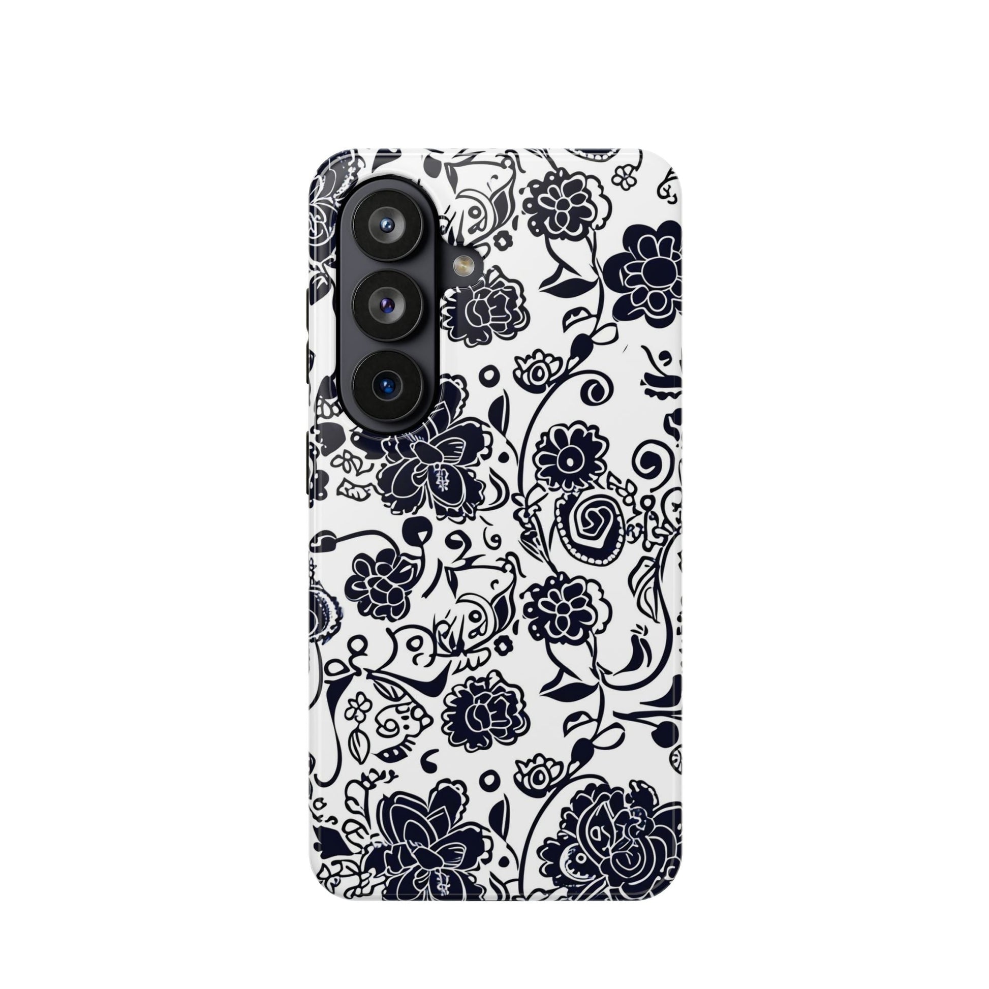 Floral Doodle Magnetic Impact - Resistant Phone Case - DIGITAL X