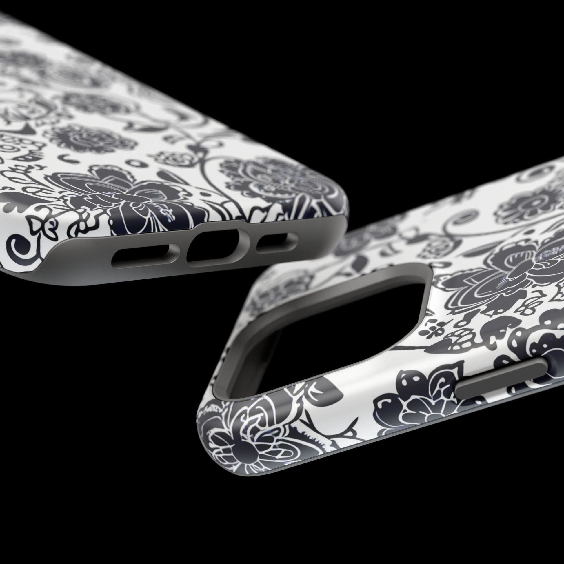 Floral Doodle Magnetic Impact - Resistant Phone Case - DIGITAL X