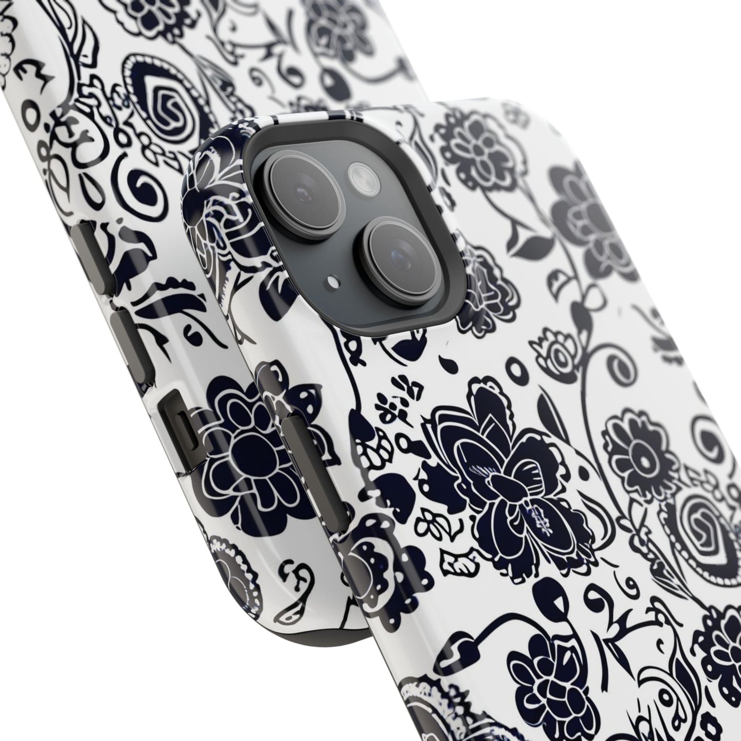 Floral Doodle Magnetic Impact - Resistant Phone Case - DIGITAL X