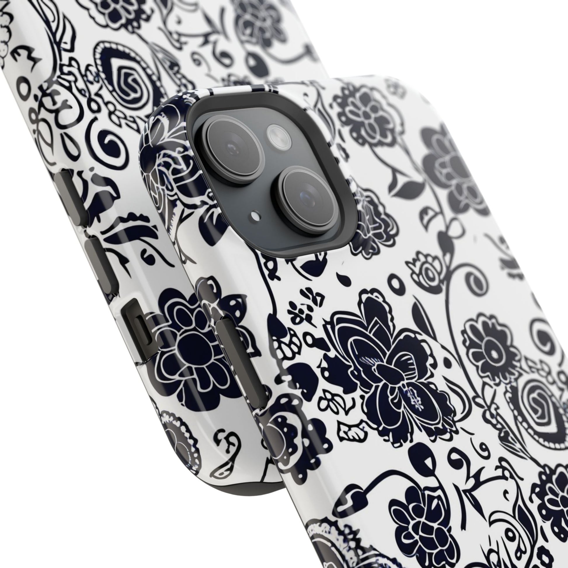 Floral Doodle Magnetic Impact - Resistant Phone Case - DIGITAL X