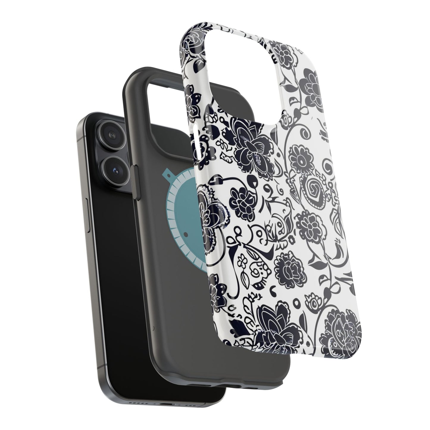 Floral Doodle Magnetic Impact - Resistant Phone Case - DIGITAL X