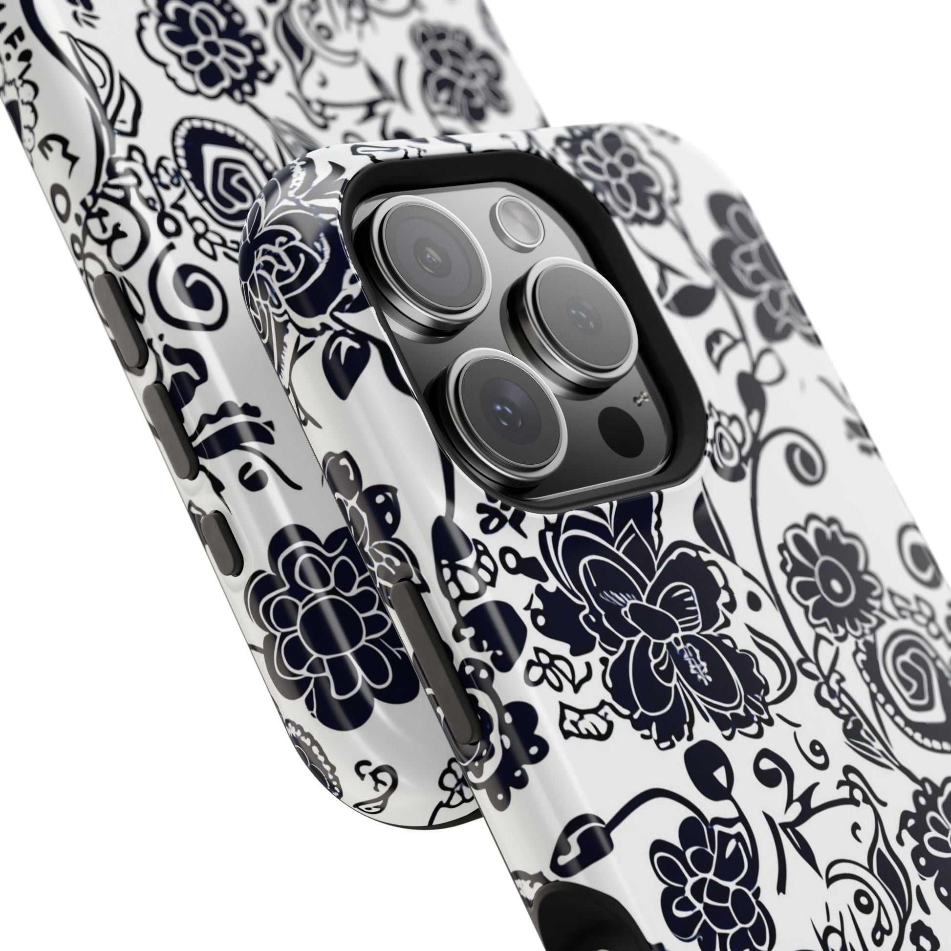 Floral Doodle Magnetic Impact - Resistant Phone Case - DIGITAL X