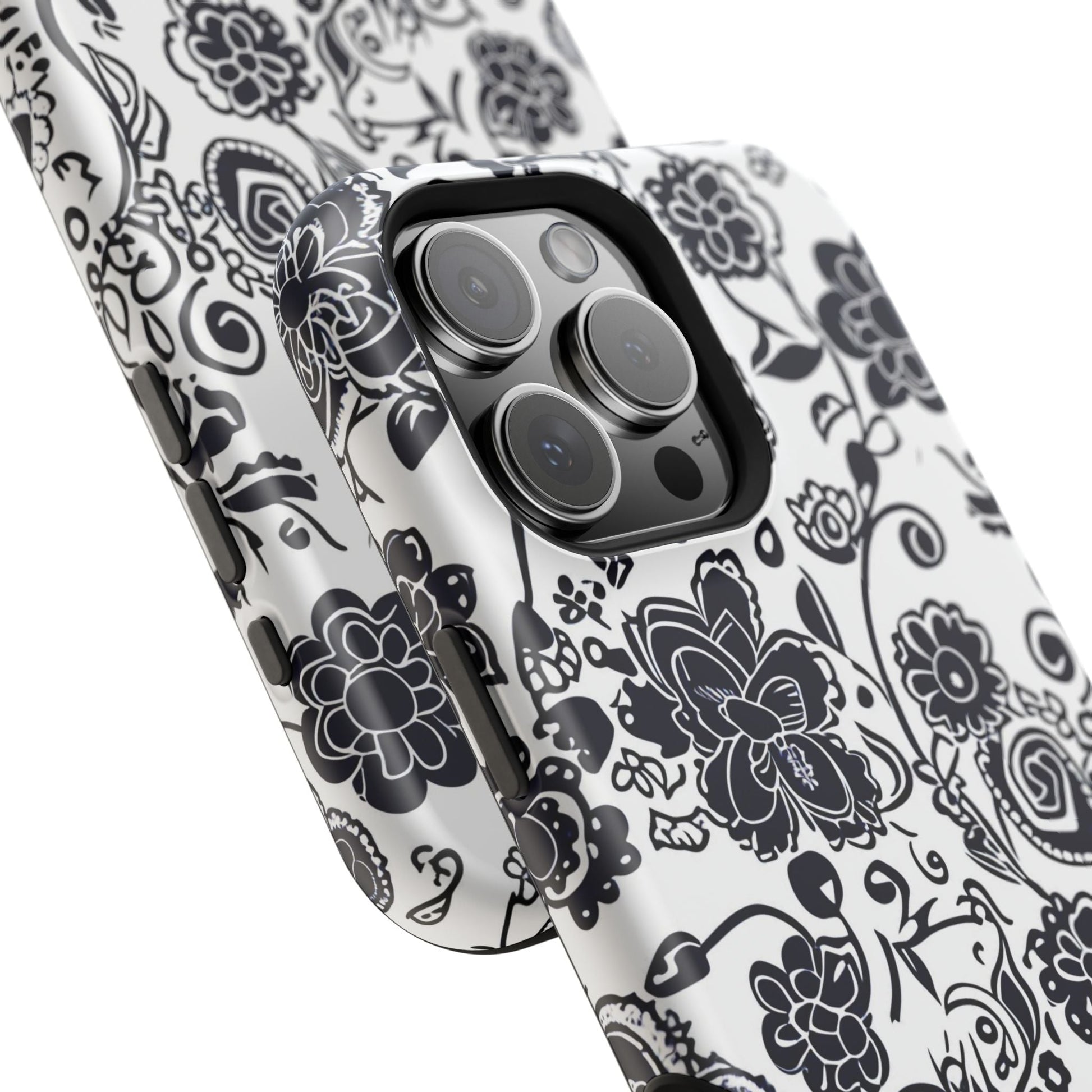 Floral Doodle Magnetic Impact - Resistant Phone Case - DIGITAL X