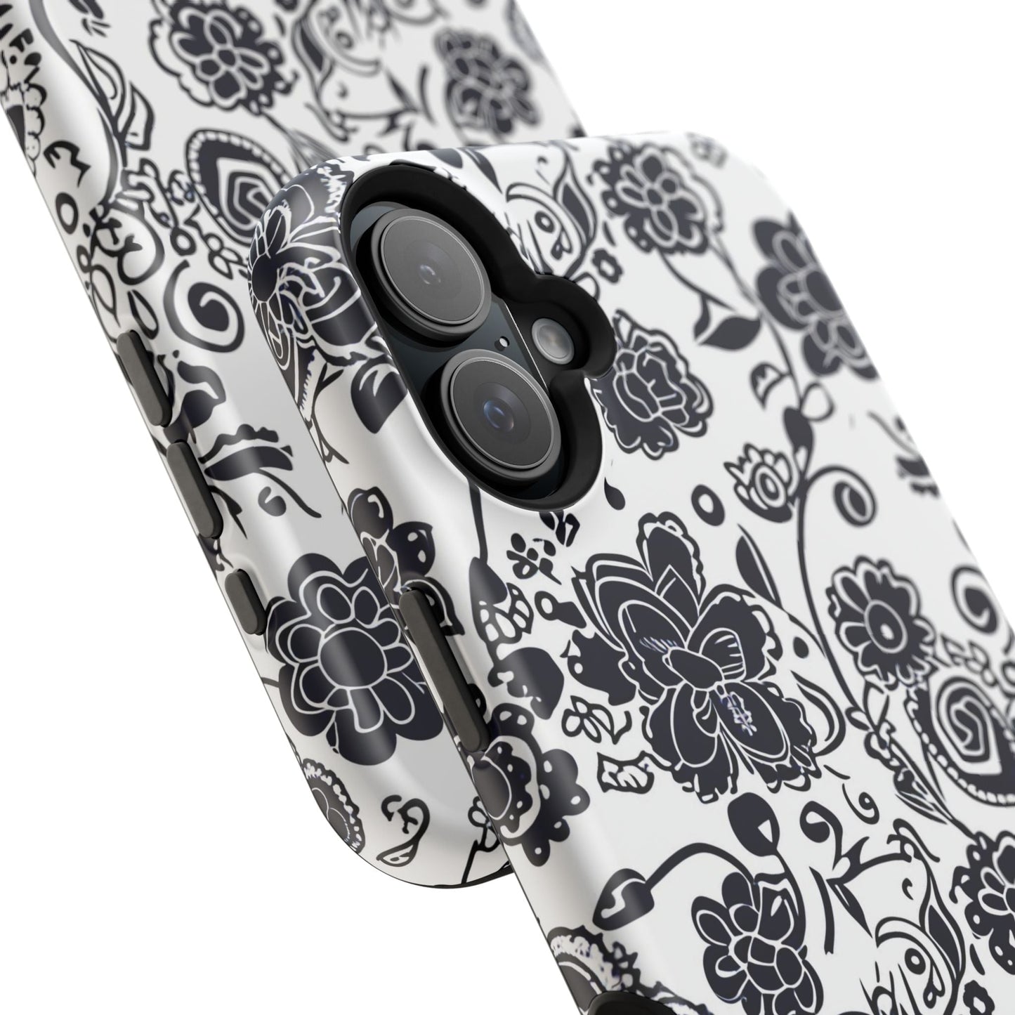 Floral Doodle Magnetic Impact - Resistant Phone Case - DIGITAL X
