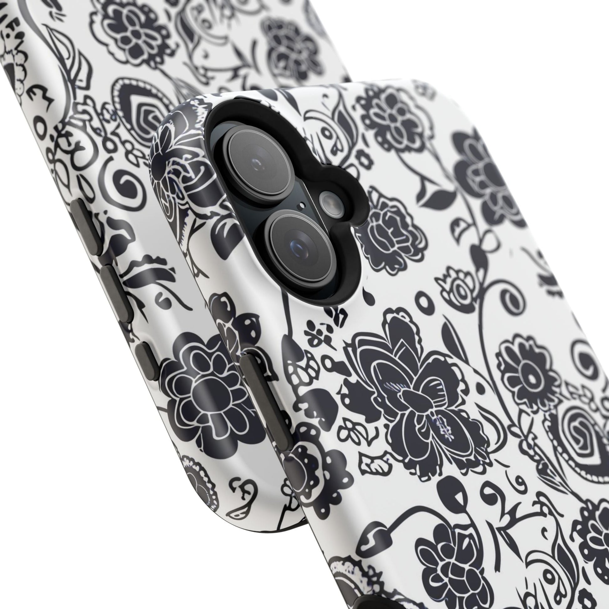 Floral Doodle Magnetic Impact - Resistant Phone Case - DIGITAL X