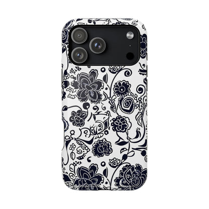 Floral Doodle Magnetic Impact - Resistant Phone Case - DIGITAL X