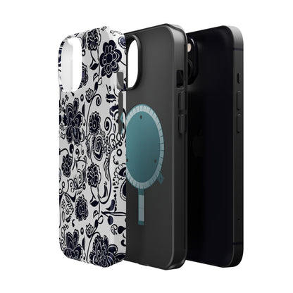 Floral Doodle Magnetic Impact - Resistant Phone Case - DIGITAL X