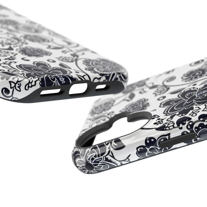 Floral Doodle Magnetic Impact - Resistant Phone Case - DIGITAL X