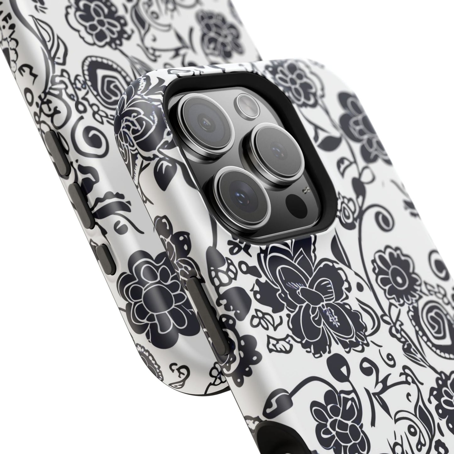 Floral Doodle Magnetic Impact - Resistant Phone Case - DIGITAL X