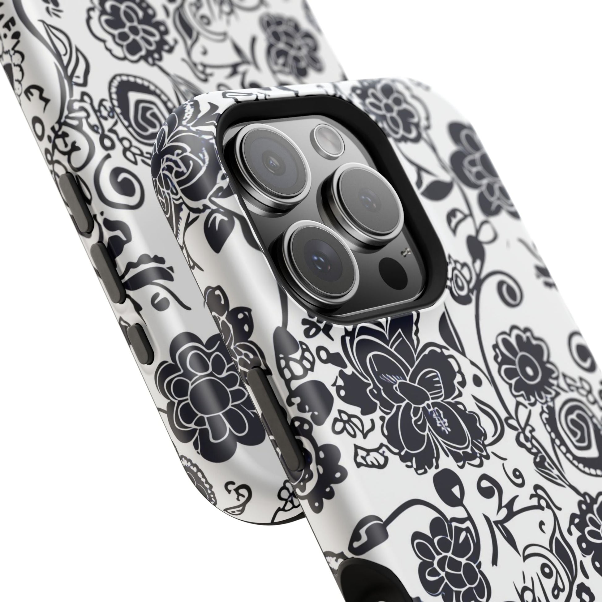 Floral Doodle Magnetic Impact - Resistant Phone Case - DIGITAL X