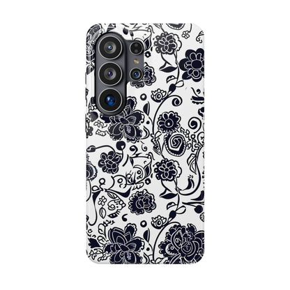 Floral Doodle Magnetic Impact - Resistant Phone Case - DIGITAL X