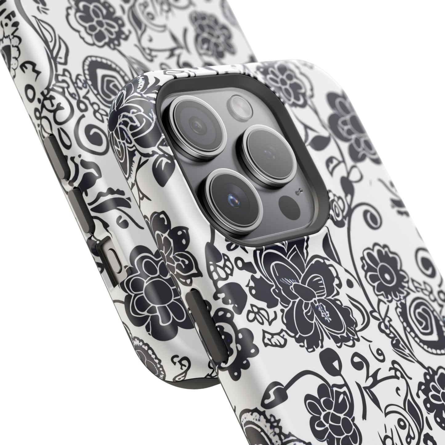 Floral Doodle Magnetic Impact - Resistant Phone Case - DIGITAL X